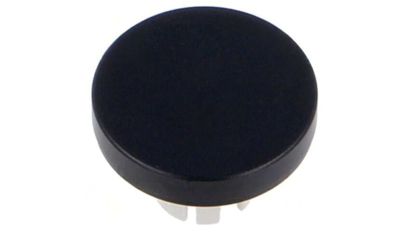 Soczewka do przycisku 22mm 61 czarny aluminium 61-9841.0