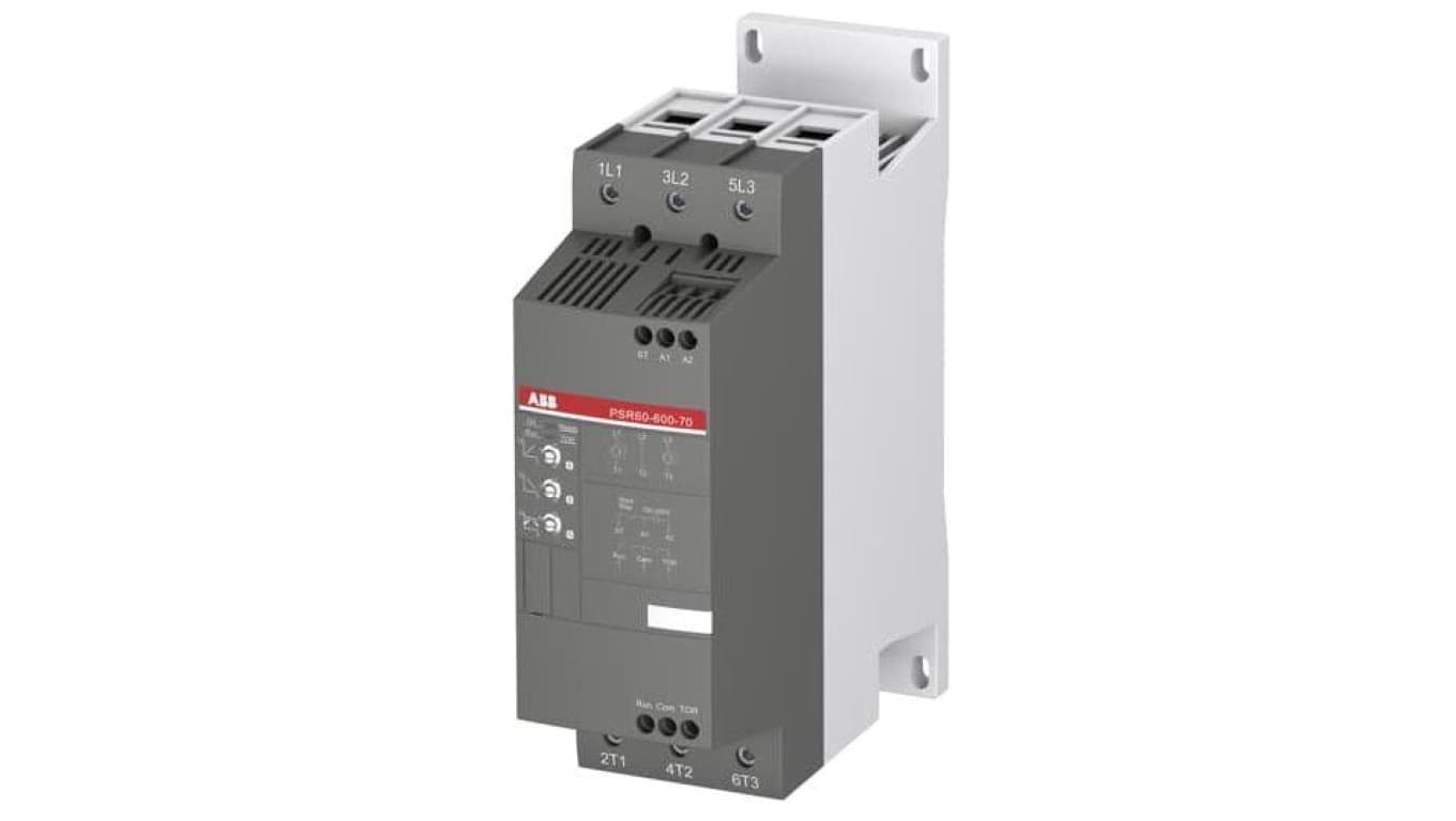 Softstart rozrusznik silnikowy 3-fazowy 30kW 60A (208-600V AC) z wbudowanym przekaźnikiem ByPass ABB 1SFA896112R7000