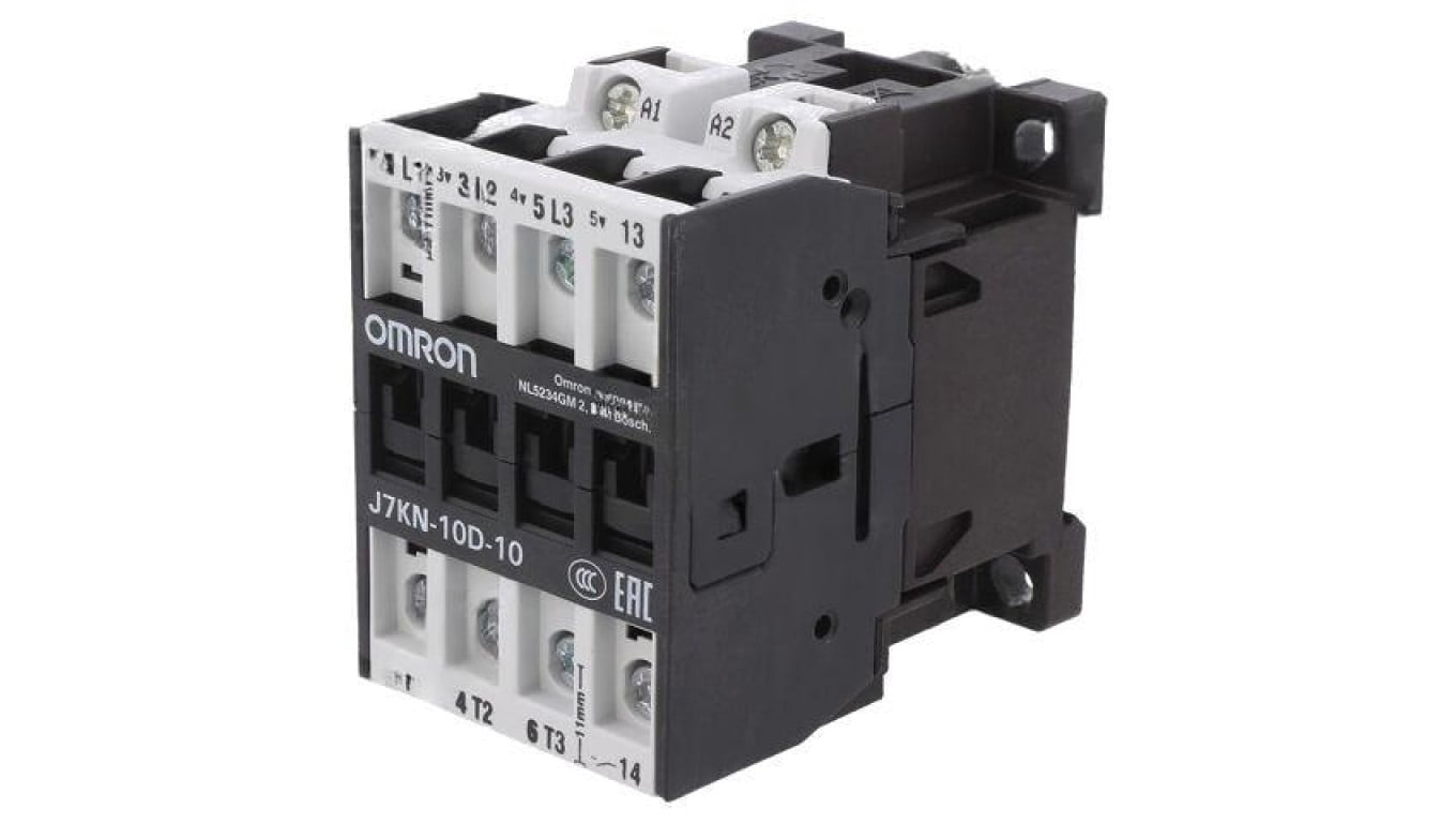 Stycznik: 3-biegunowy Styki pomocnicze: NO 230VAC 10A J7KN-10D-10 230