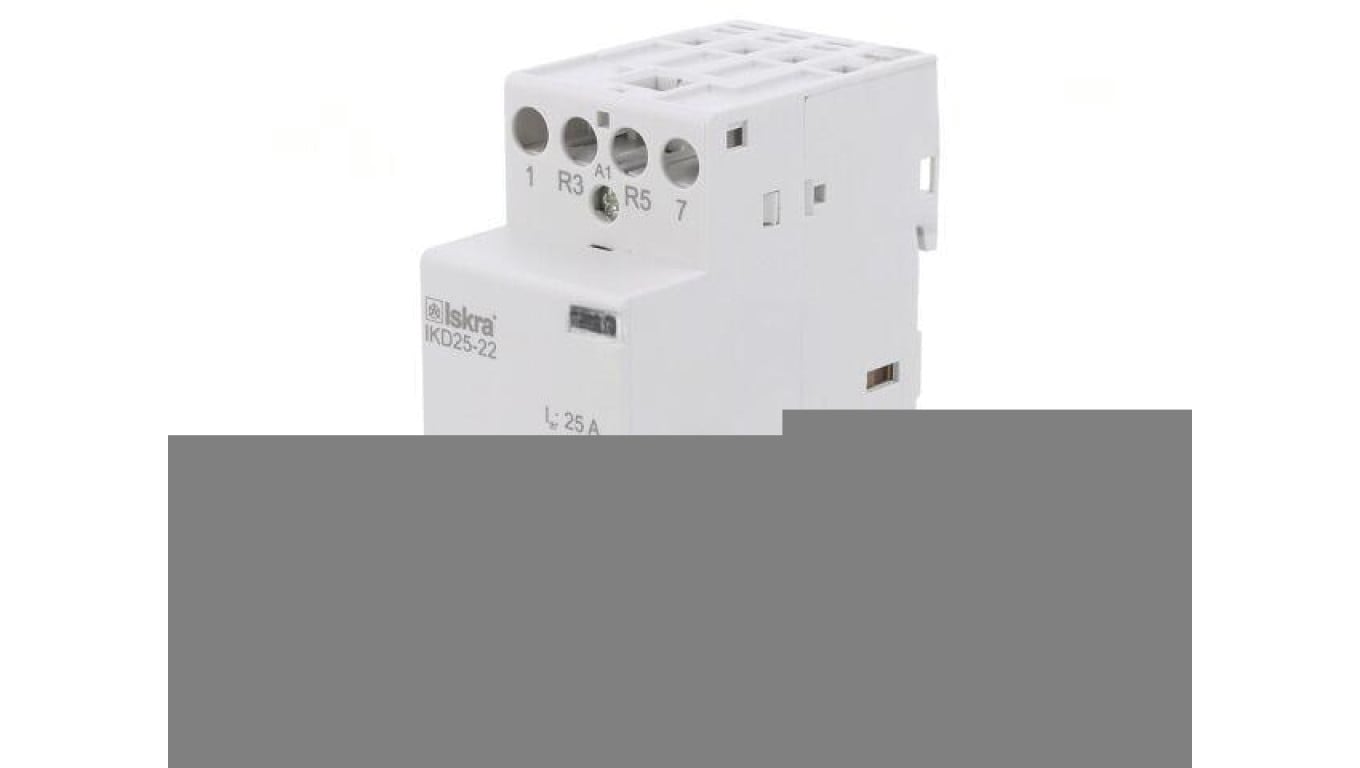 Stycznik 4-biegunowy instalacyjny 25A 230VAC,220VDC IKD 30.046.017