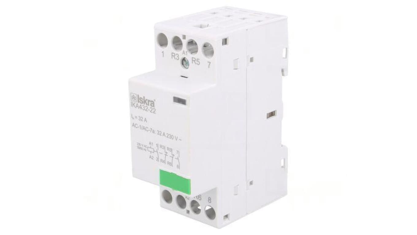 Stycznik 4-biegunowy instalacyjny 32A 230VAC NC x2 + NO x2 30.046.856