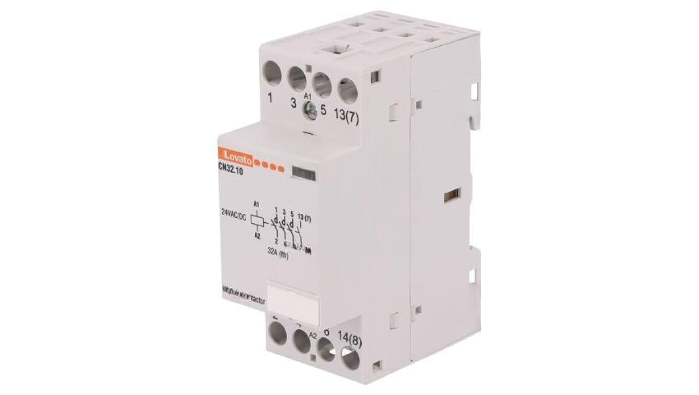 Stycznik 4-biegunowy instalacyjny, 32A, 24VAC, 24VDC, NO x4, CN32 CN3210024