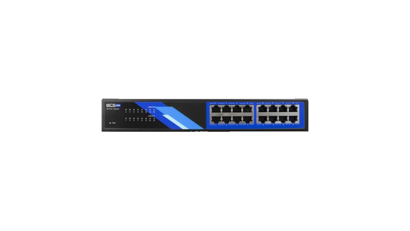 Switch PoE 16-portowy 1Gbps BCS-B-S16G