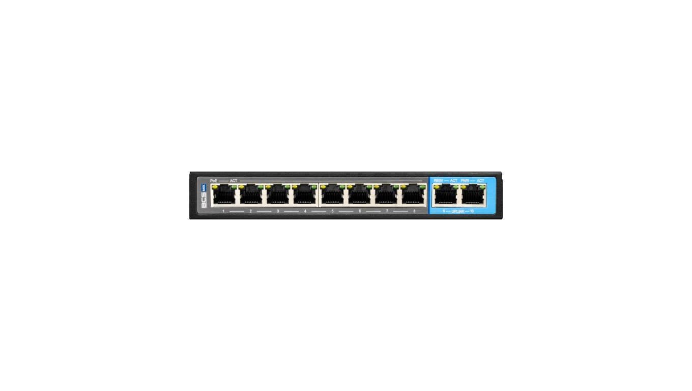 Switch PoE 8-portowy 100Mbps BCS-B-SP0802G