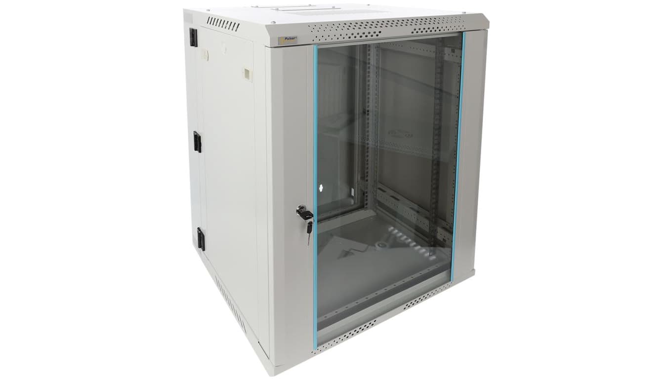 Szafa wisząca RWDA1565-G 15U 19 szara dwusekcyjna 600x769x550mm 60kg