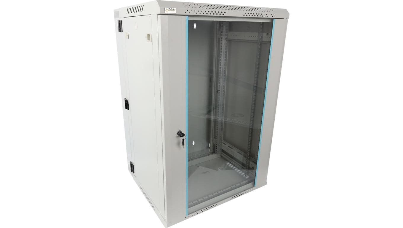 Szafa wisząca RWDA1865-G 18U 19 szara dwusekcyjna 600x901x550mm 60kg