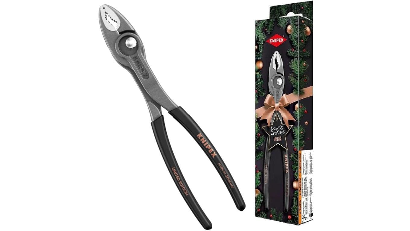 Szczypce chwytające od czoła i z boku 200mm TwinGrip wydłużne powlekane KNIPEX 82 01 200 CHRISTMAS
