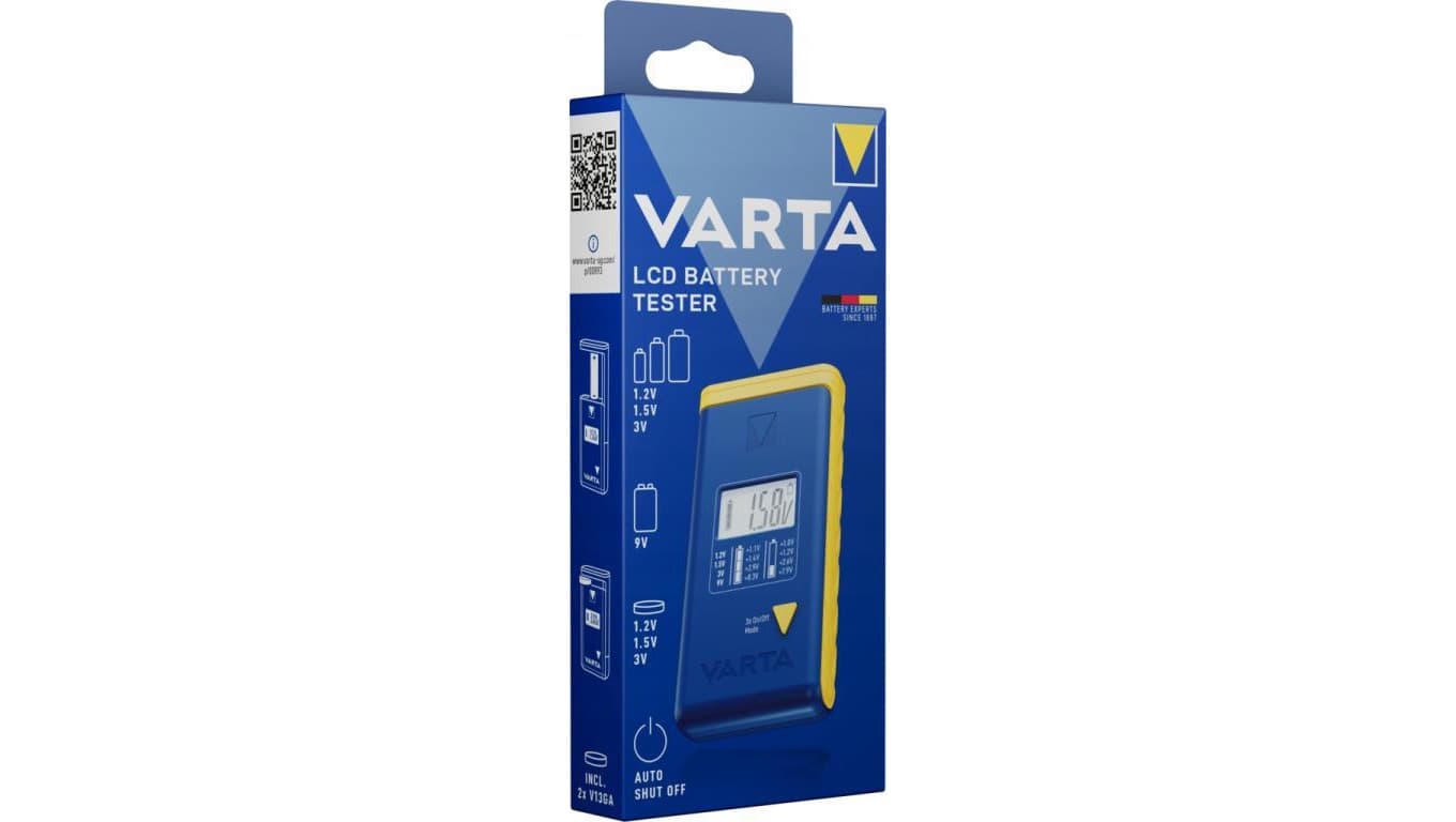 TESTER BATERII Miernik VARTA LCD AAA AA 9V GUZIKOWE