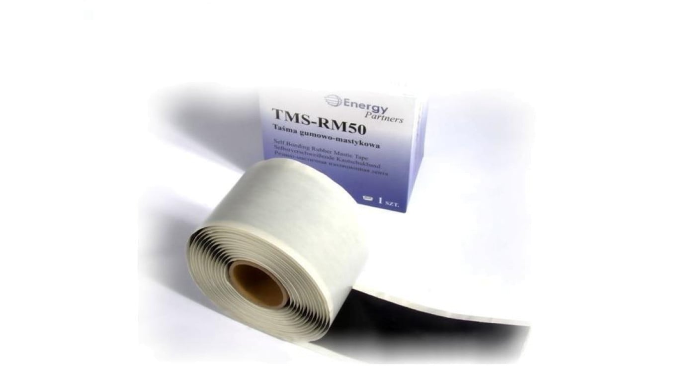 TMS-RM50 - taśma dwuwarstwowa gumowo-mastykowa (50mm x 3m x 1,65mm)