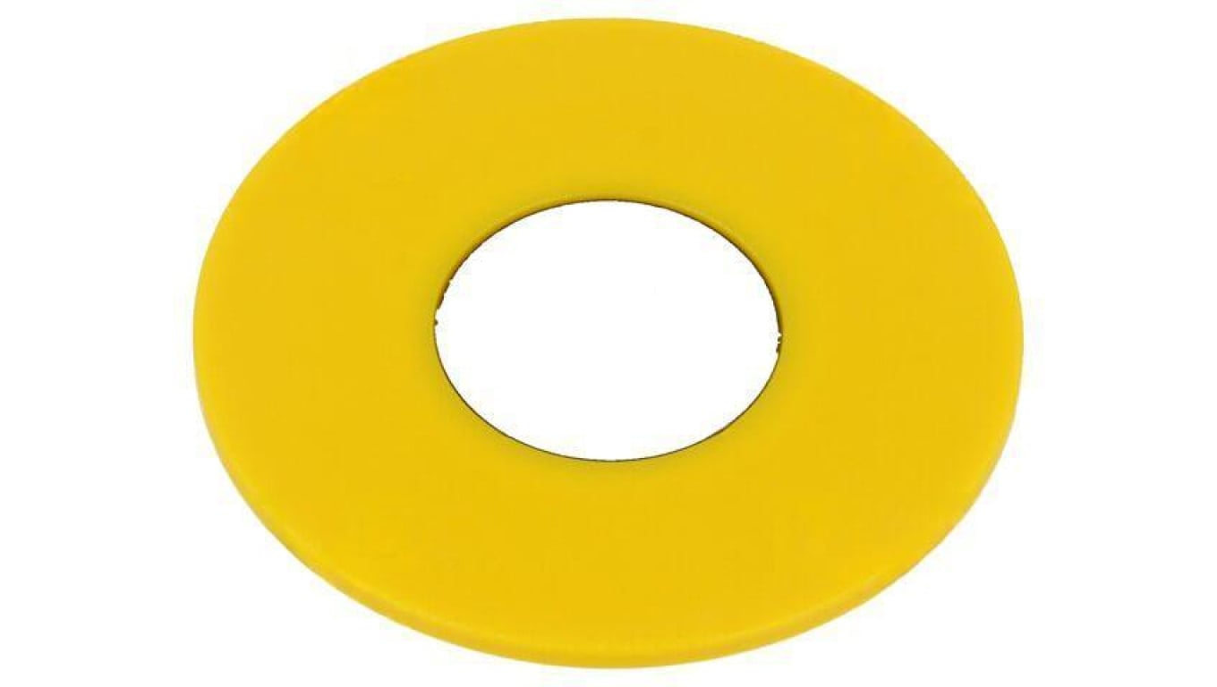 Tabliczka opisowa 61 43mm Korpus żółty plastik 61-9970.0