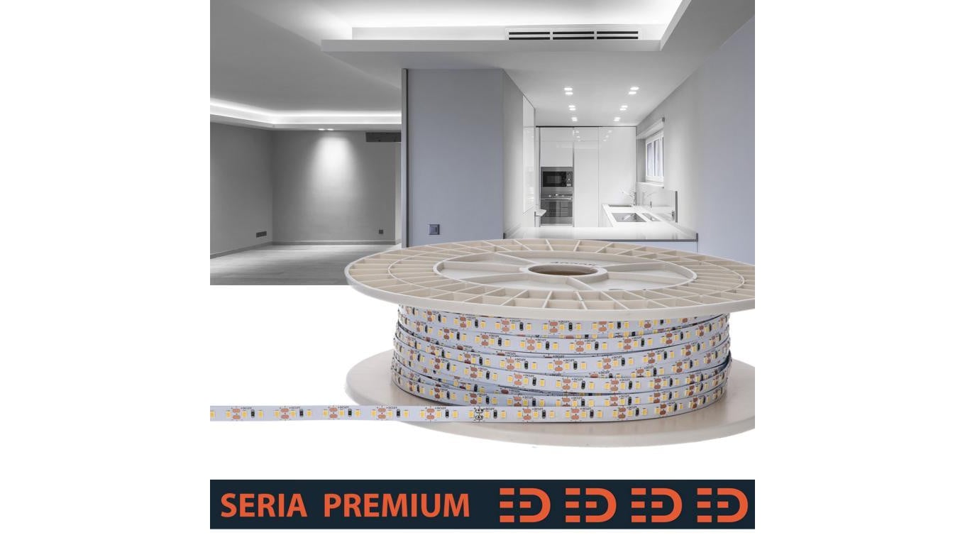 Taśma Premium 12V 120led 10000K 1000lm SMD2835 PL5Y 100m