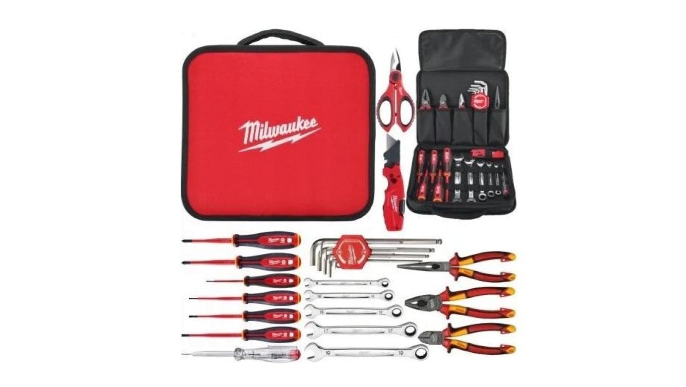 Torba narzędziowa dla elektryka MILWAUKEE Wyposażona w 25 elementów 72.1613