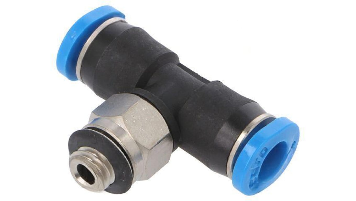 Trójnik gwintowana,wtykowa -0,95-6bar Gwint M5 4mm -10-80C 153354