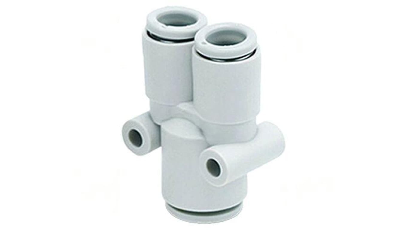 Trójnik wtykowa -1-10bar polipropylen -5-60C KQ2U12-00A