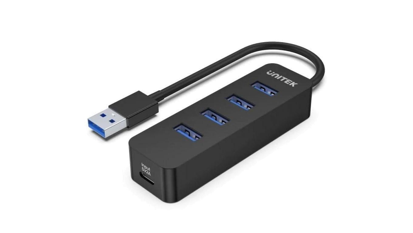 UNITEK HUB USB-A 4X USB-A 3.1, AKTYWNY,10W, H1117A