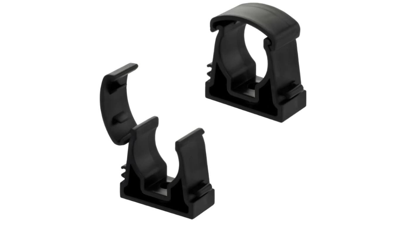 Uchwyt do rur kablowych Zamykany Uniwersalny 20mm UZU-20 Czarny 1 sztuka