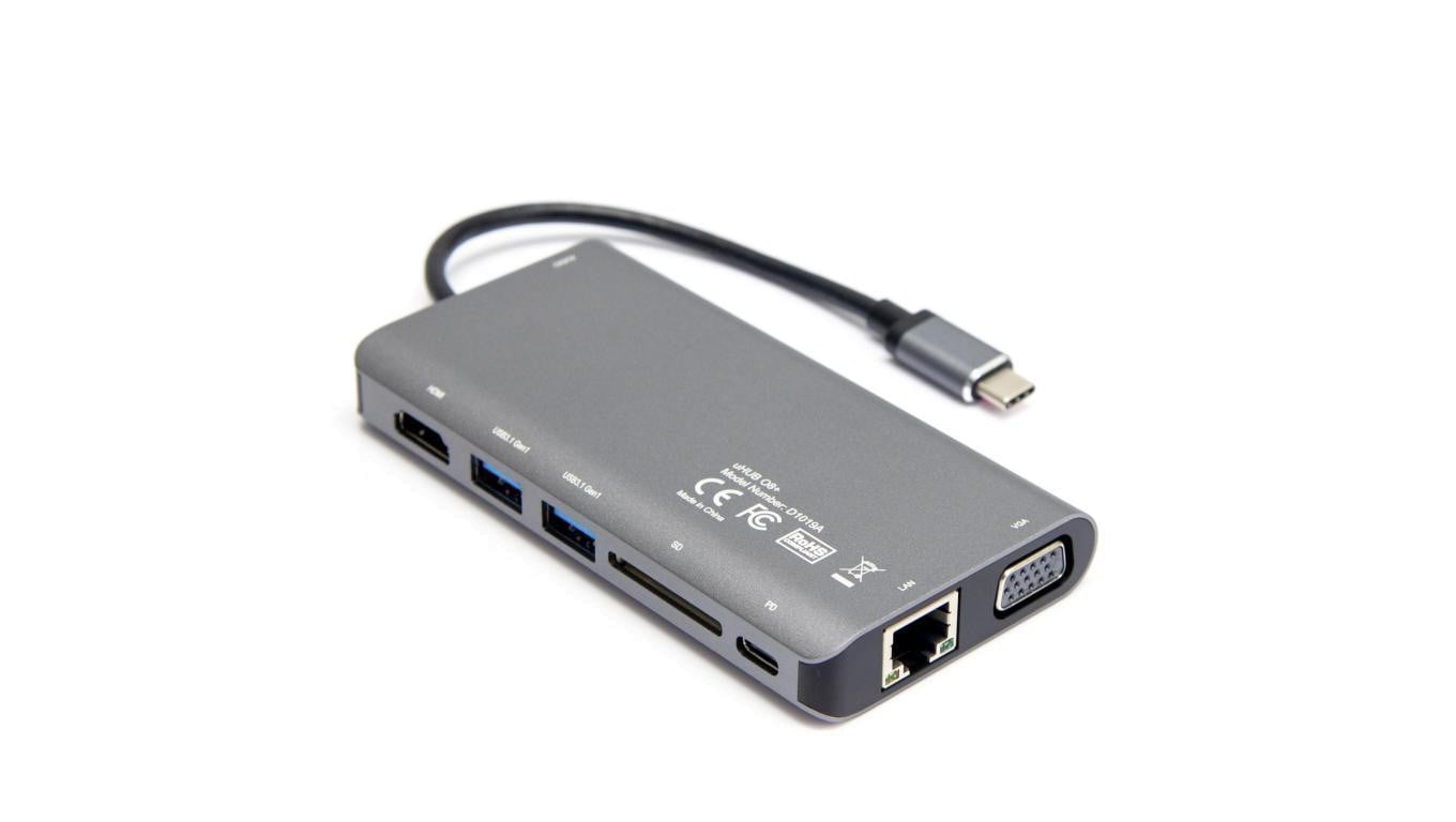 Unitek D1019B Hub USB-C 3.1 8w1 z Power Delivery 100W