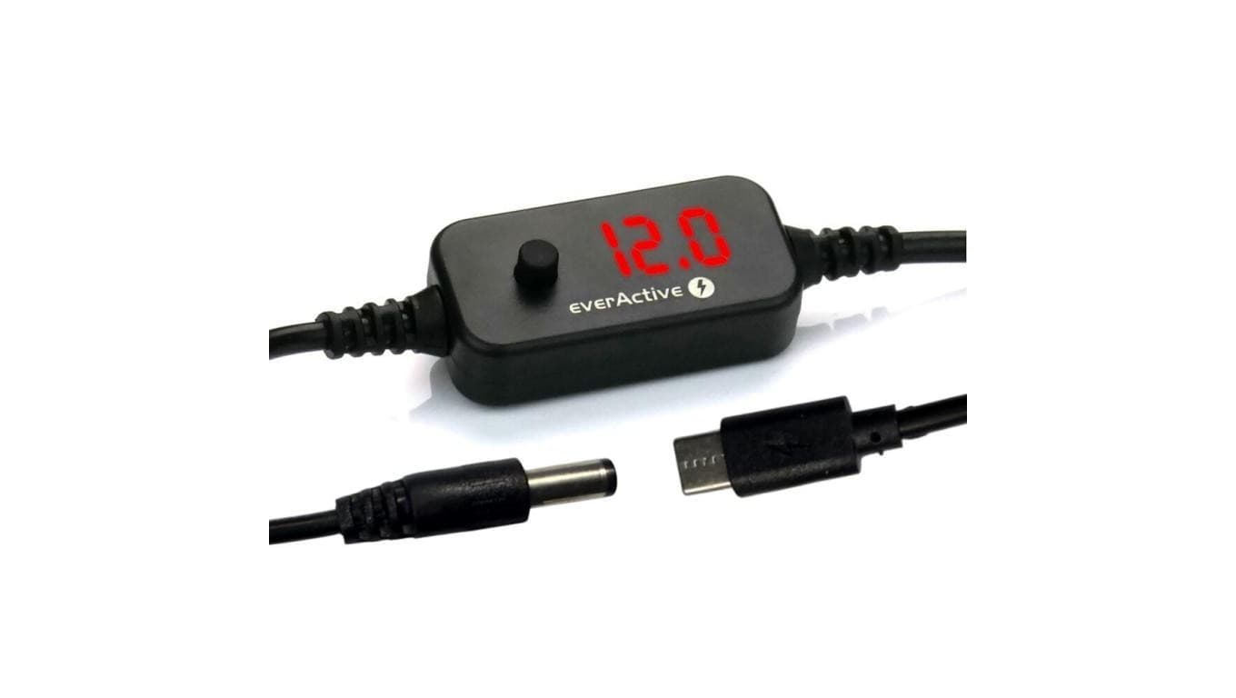 Uniwersalny zasilacz, selektor napięcia USB-C PD - DC 5V, 9V, 12V, 15V, 20V, 10 wtyków, everActive AD-PD65