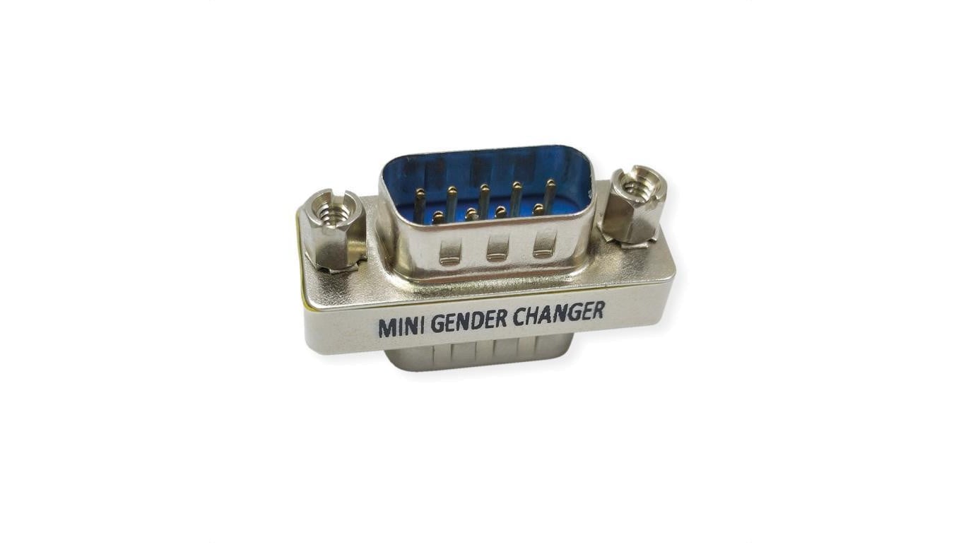 VALUE Mini Gender Changer, DSUB 9pin. M/M