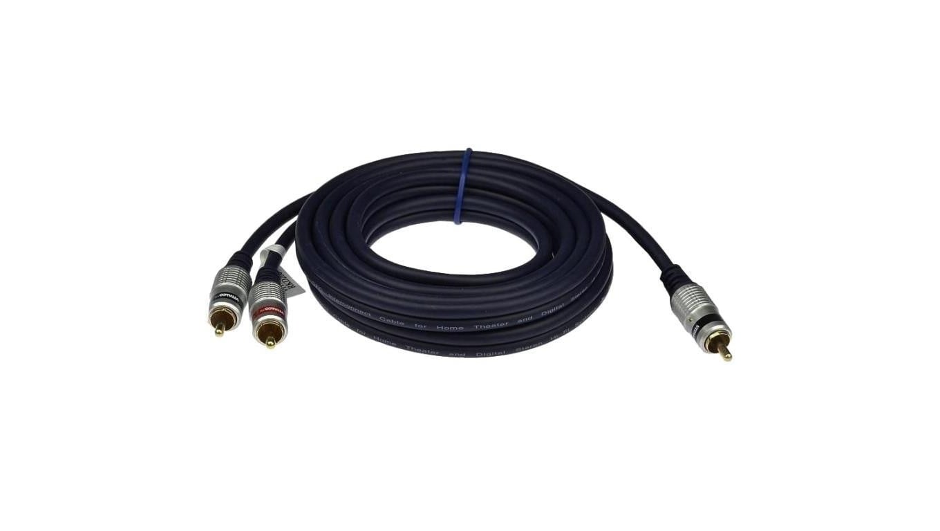 VITALCO RKD180 Kabel Audio do Subwoofera 1x RCA Cinch (wtyk) / 2x RCA Cinch (wtyk) 5m