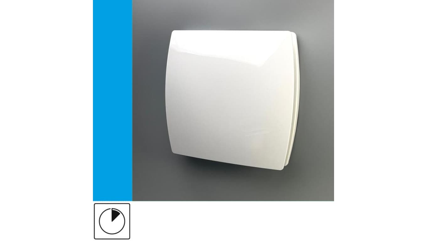 Wentylator domowy Eol F15T wyłącznik czasowy, fi 150 mm, kolor biały