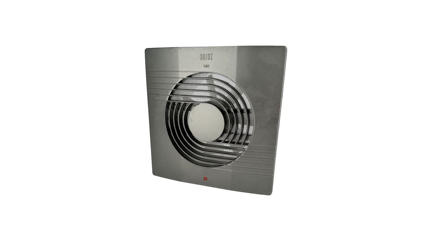 Wentylator wyciągowy łazienkowy/ kuchenny plastikowy HELIX 150mm antracyt HOROZ ELECTRIC