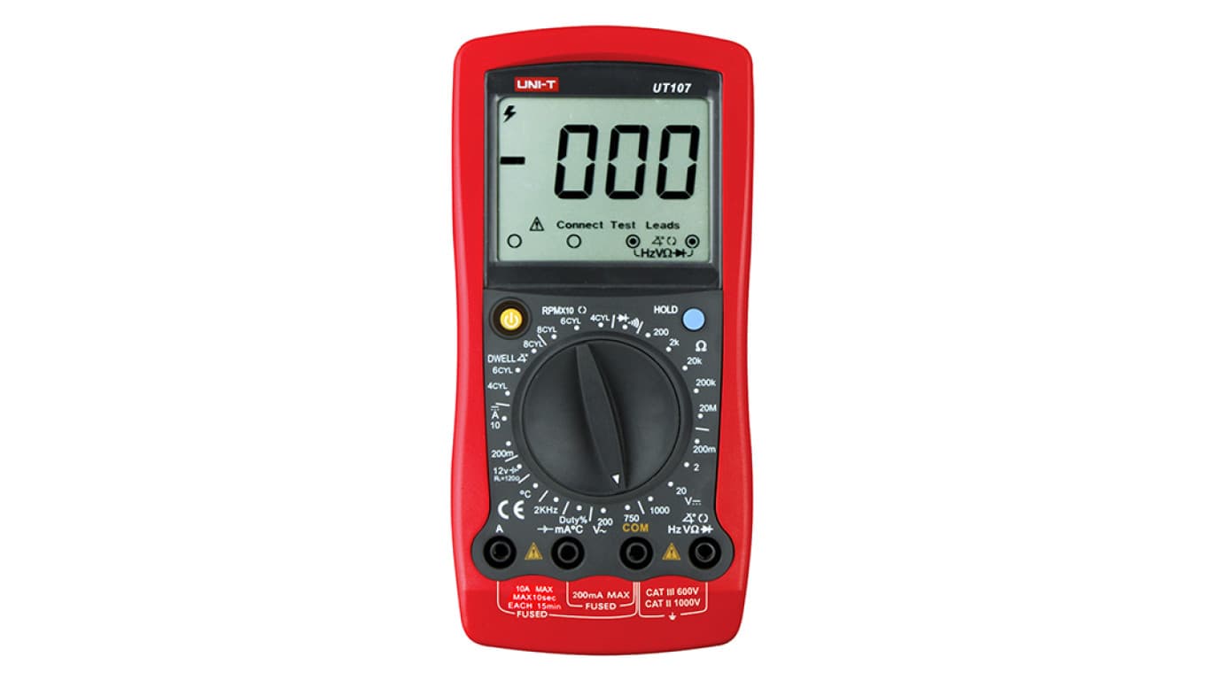 Wielofunkcyjny miernik do diagnozowania samochodów hybrydowych elektrycznych 4 Cyl/6 Cyl/8 Cyl Tach UT-107 01808