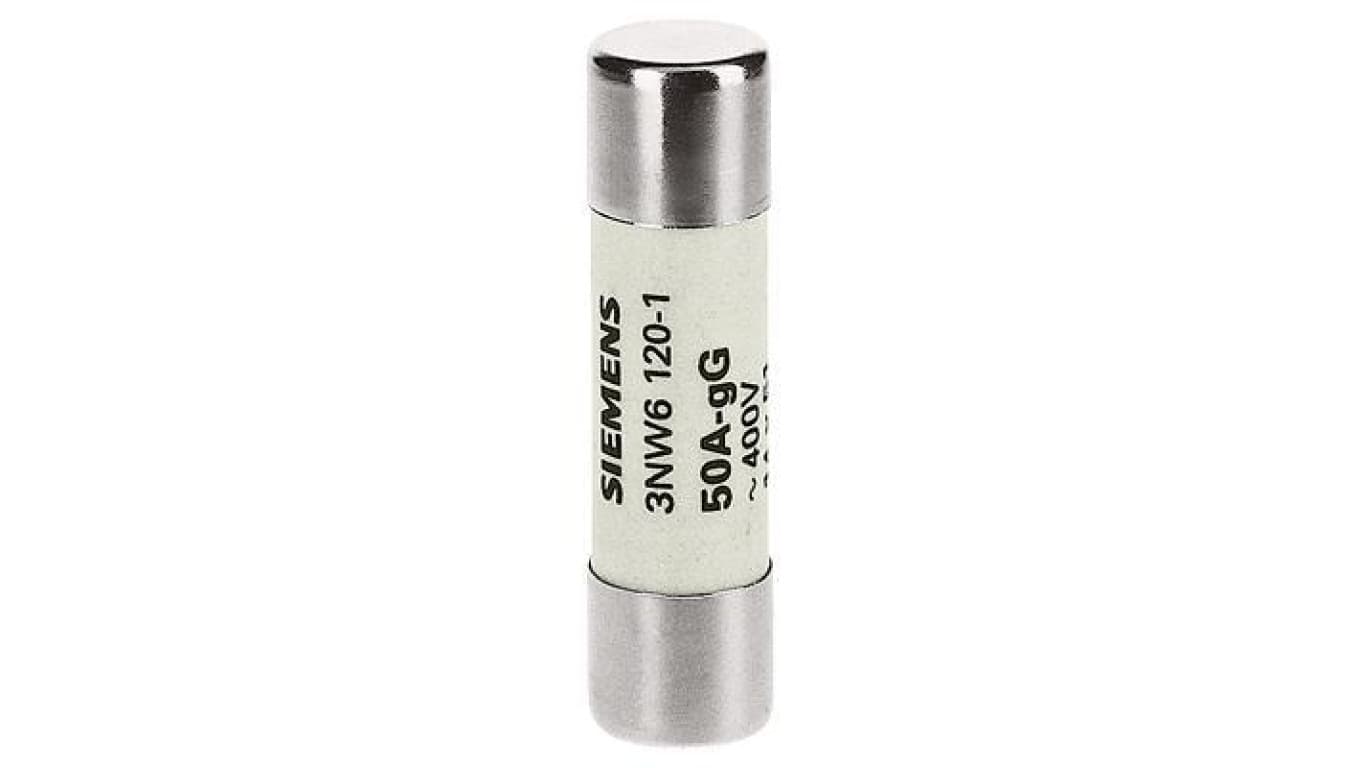 Wkładka bezpiecznikowa cylindryczna gG NFC 14x51mm 500V AC 50A bez wskaźnika 3NW6120-1