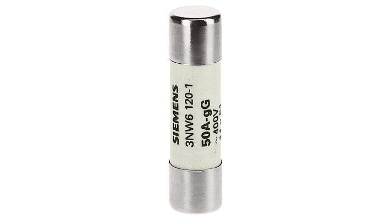 Wkładka bezpiecznikowa cylindryczna gG NFC 14x51mm 500V AC 50A bez wskaźnika 3NW6120-1