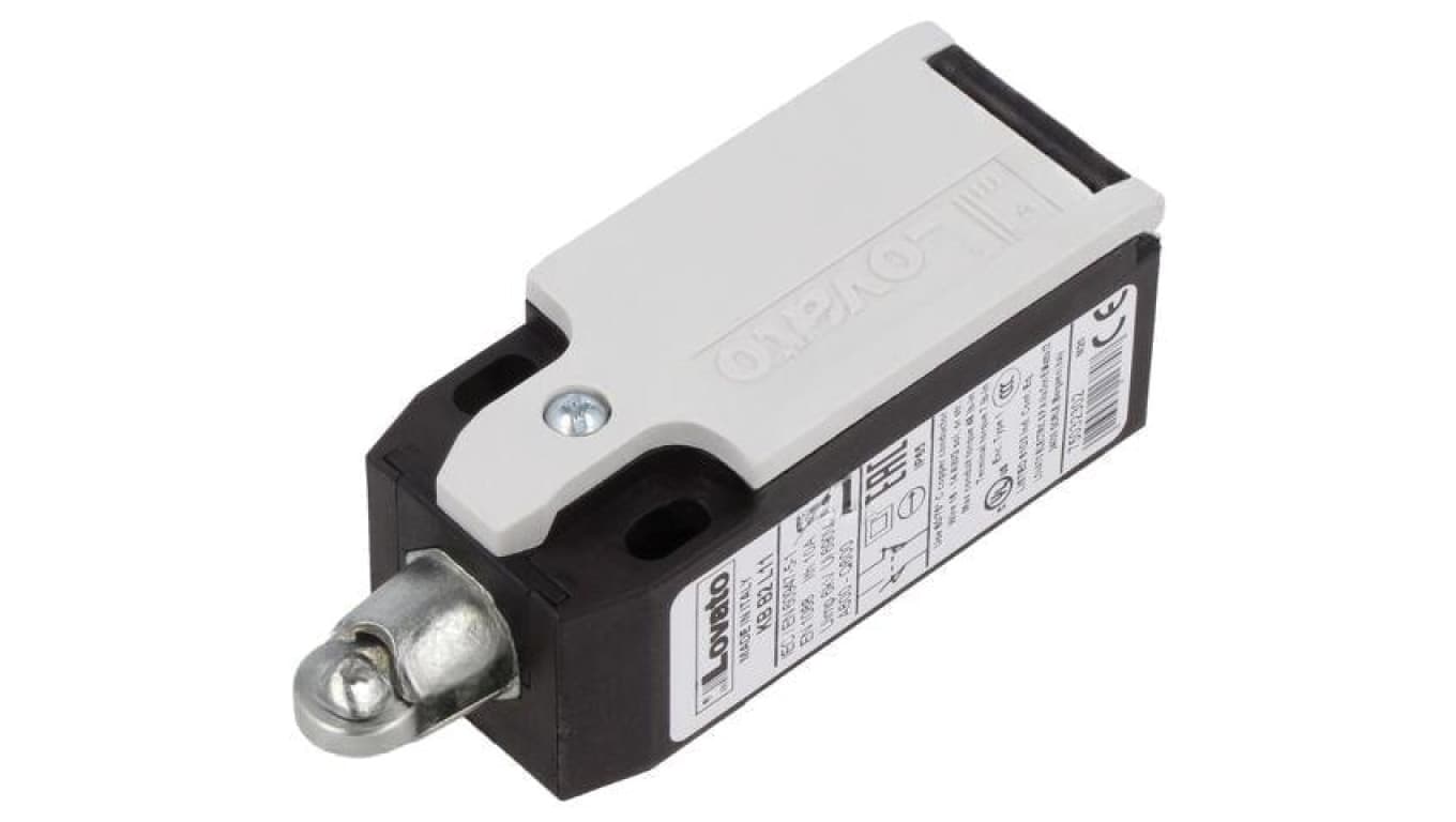 Wyłącznik krańcowy, rolka metalowa Ø11mm, NO+NC, 10A, M20, IP65 KBB2L11