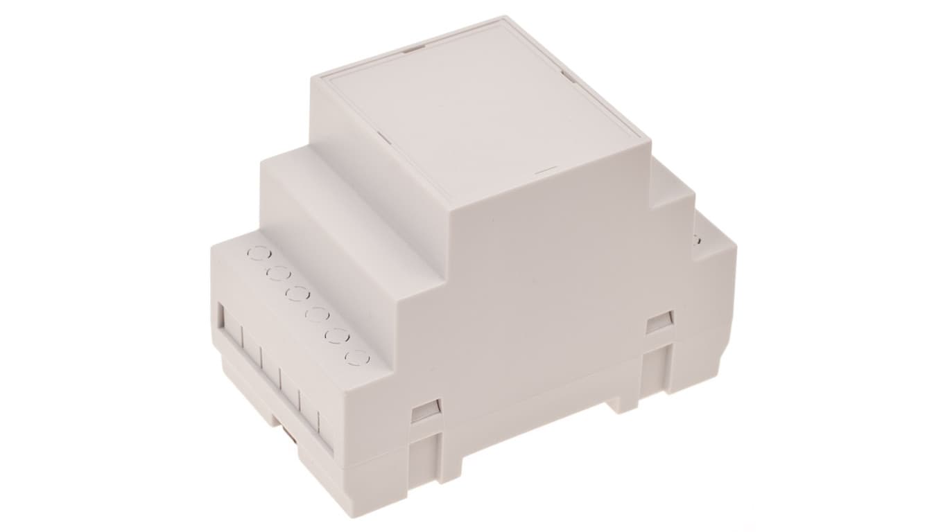 Z107 ABS V0 - Obudowa modułowa na szynę Z107 czarna ABS V0