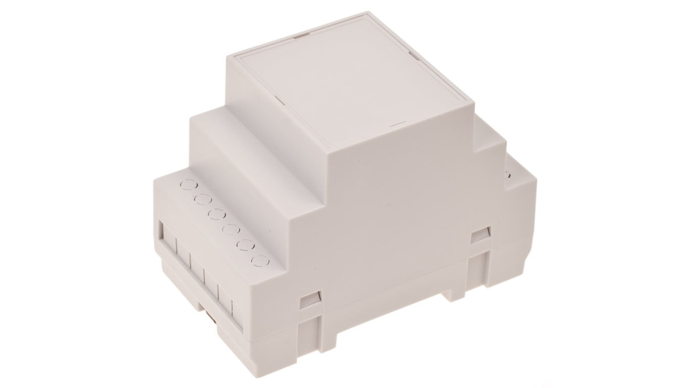 Z107 ABS V0 - Obudowa modułowa na szynę Z107 czarna ABS V0