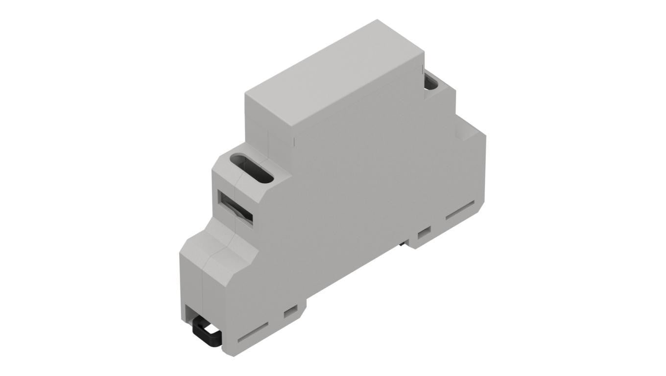 ZD1001J-B0 ABS V0 - Obudowa modułowa na szynę ZD1001-b0 jasna ABS V0