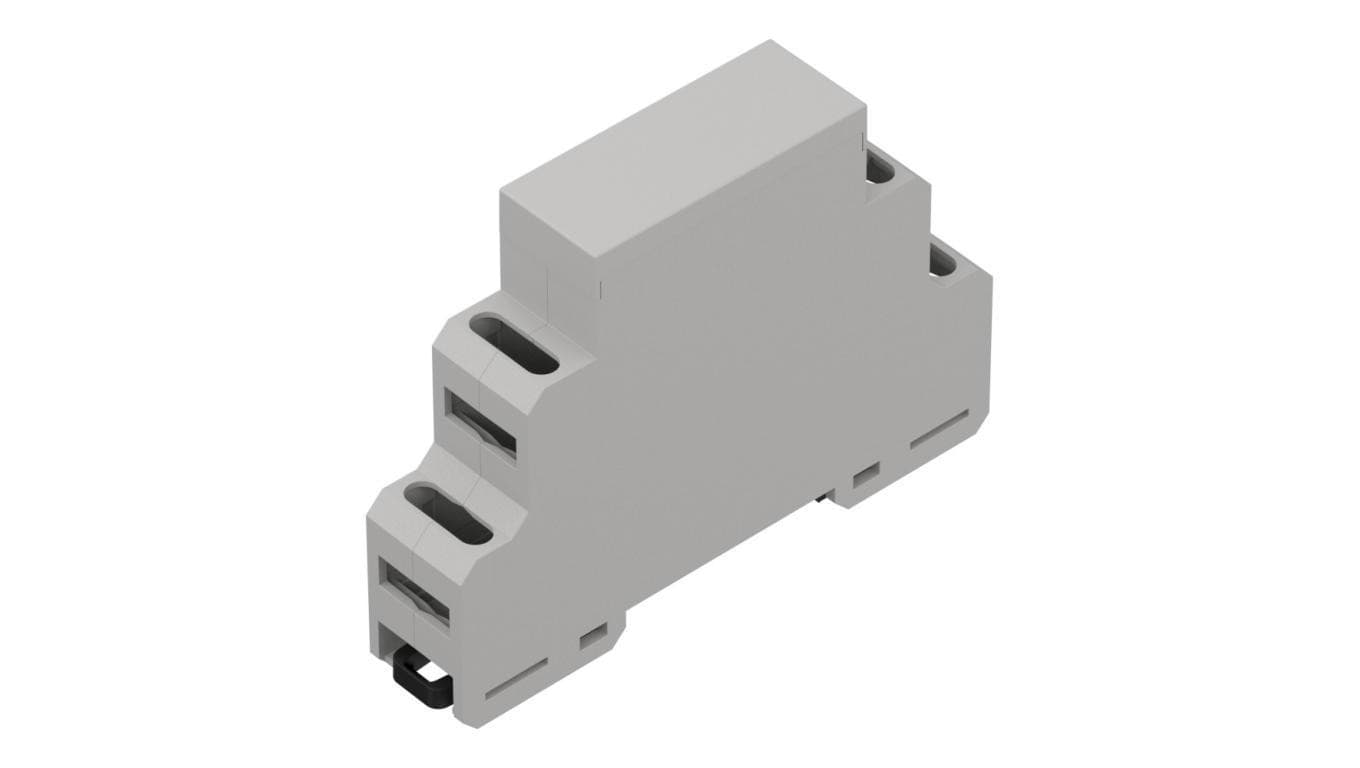 ZD1001J-C0 ABS V0 - Obudowa modułowa na szynę ZD1001-c0 jasna ABS V0