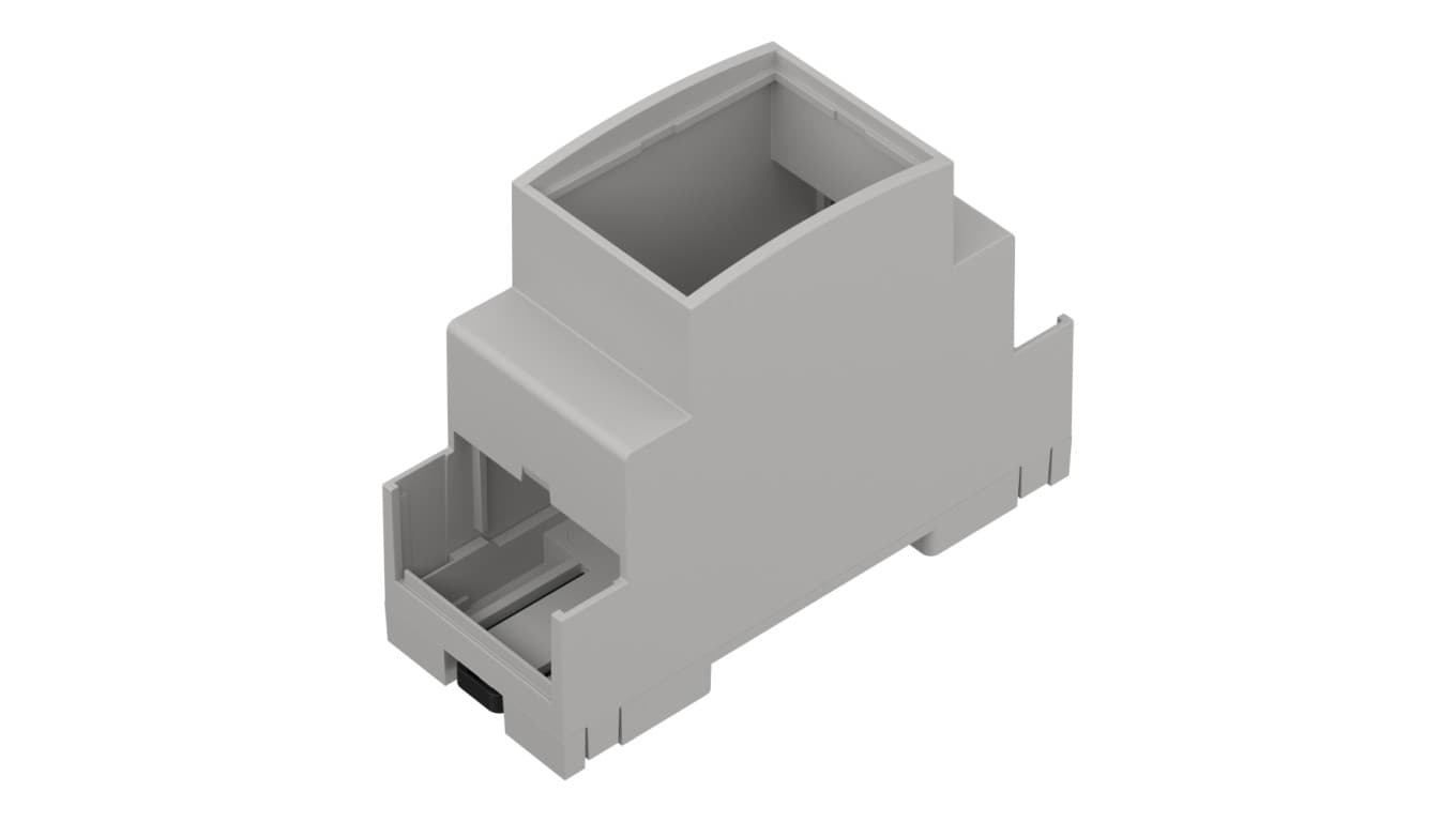 ZD1002J PC ABS V0 - Obudowa modułowa na szynę ZD1002 jasna pc/abs v0