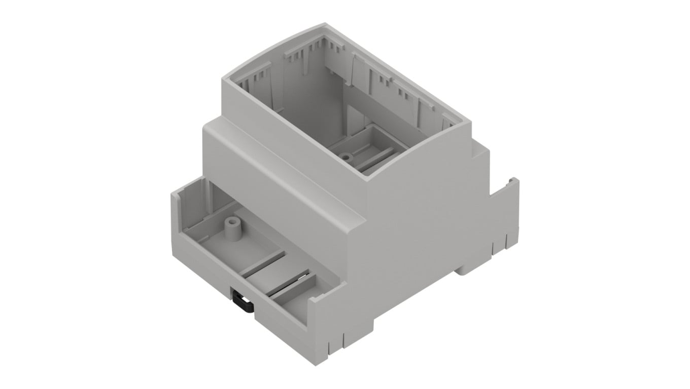 ZD1004J ABS V0 - Obudowa modułowa na szynę ZD1004 jasna ABS V0