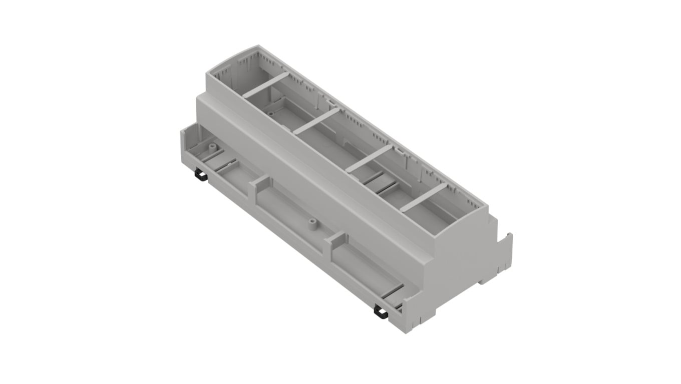 ZD1012J ABS V0 - Obudowa modułowa na szynę ZD1012 jasna ABS V0