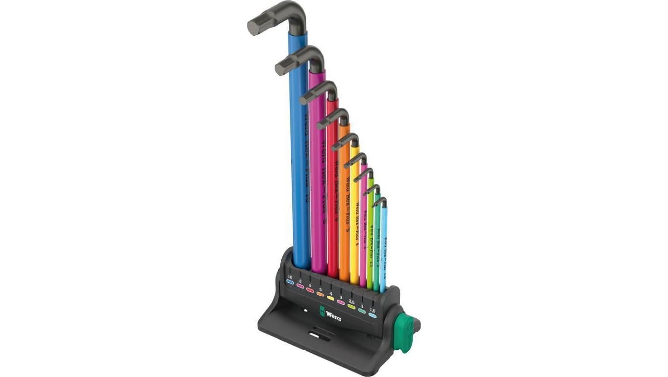 ZESTAW KLUCZY TRZPIENIOWYCH 950/9 HEX-PLUS MULTICOLOU 3 9CZR