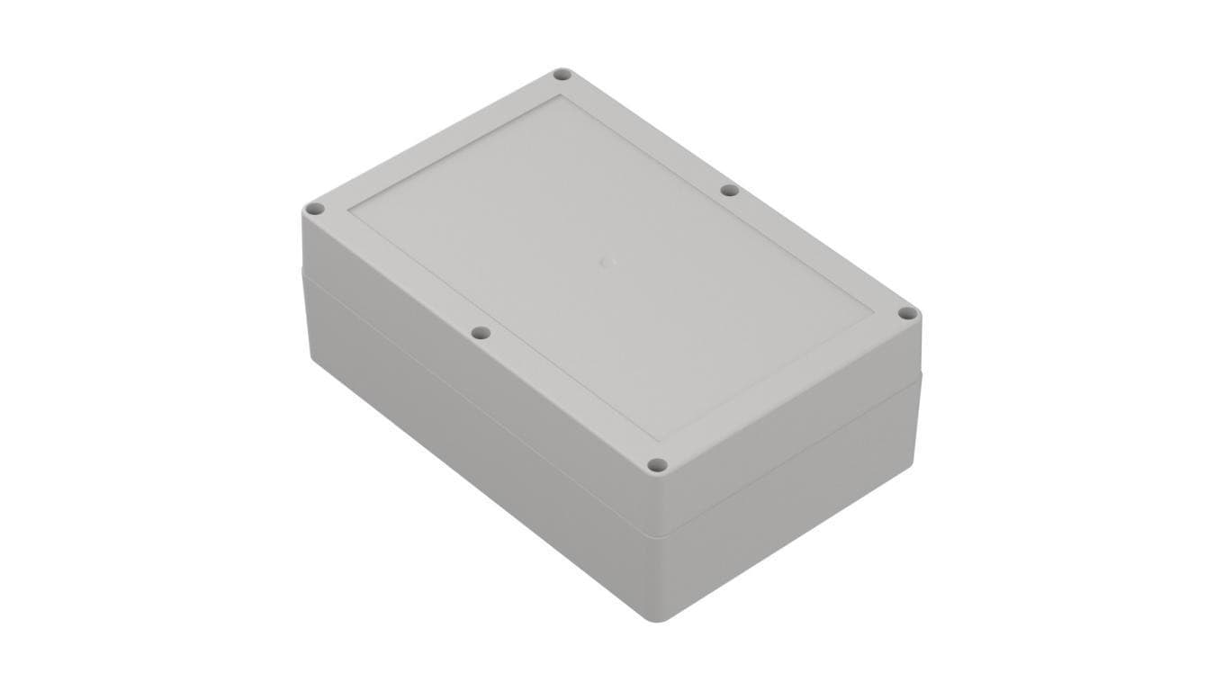 ZP210.140.75SJp-IP67 TM PC - Obudowa hermetyczna ZP210.140.75 jasny dół - bezbarwna góra z uszczelką zalewaną i tulejkami mosięż
