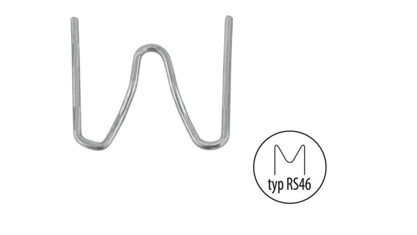 ZSZYWKI M 0.6MM RS46 DO NAROŻNIKÓW ZEWNĘTRZNYCH 100 SZT.
