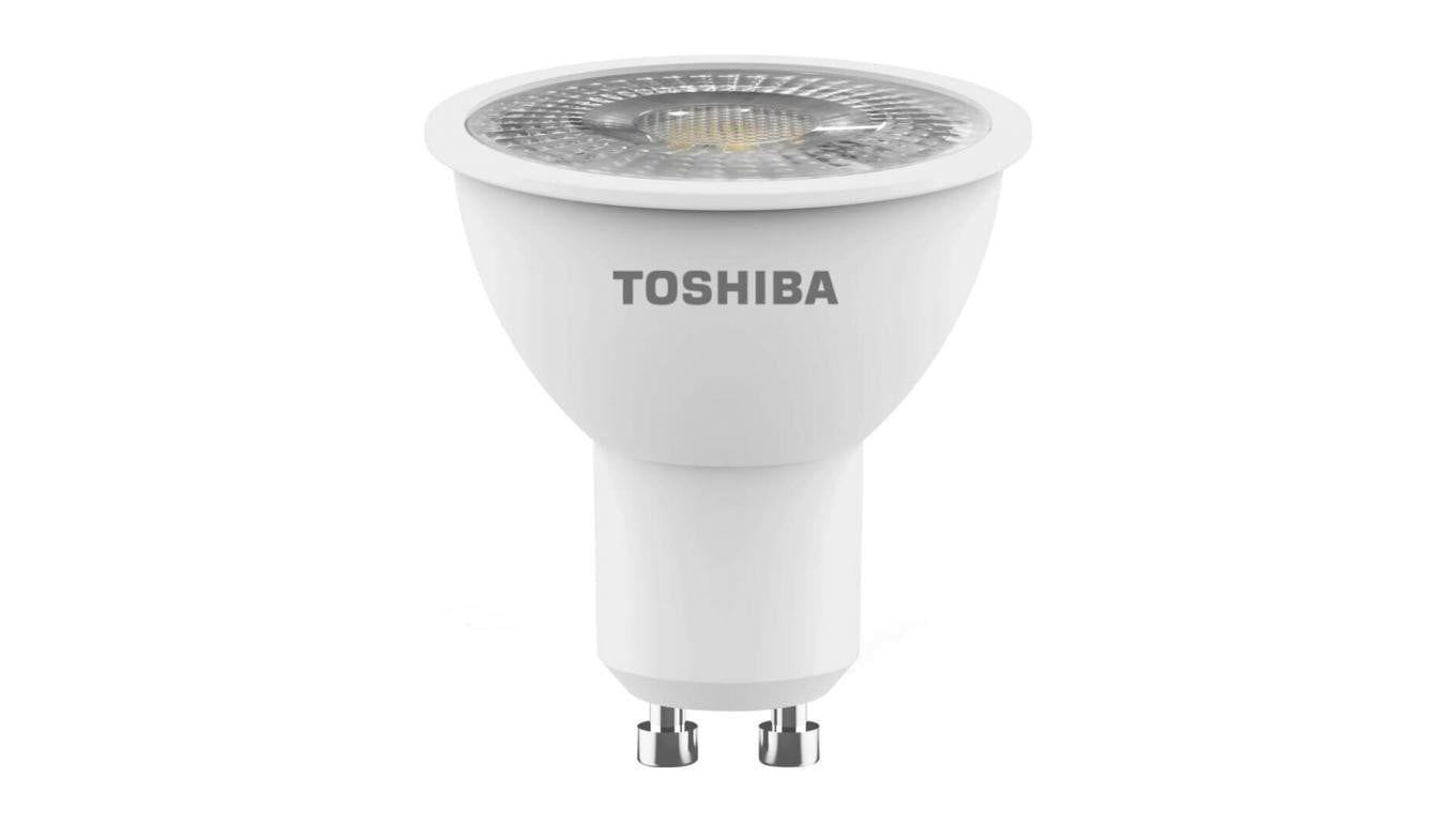 Żarówka LED Halogen GU10 4W = 50W 345lm 6500K Zimna Reflektor Punktowy TOSHIBA