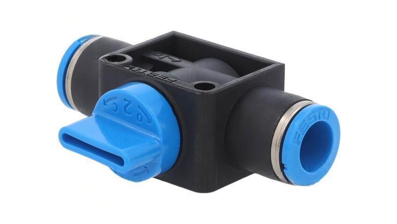 Zawór odcinający -0,95-10bar 761l/min Øwyj 10mm Øwej 10mm 153469