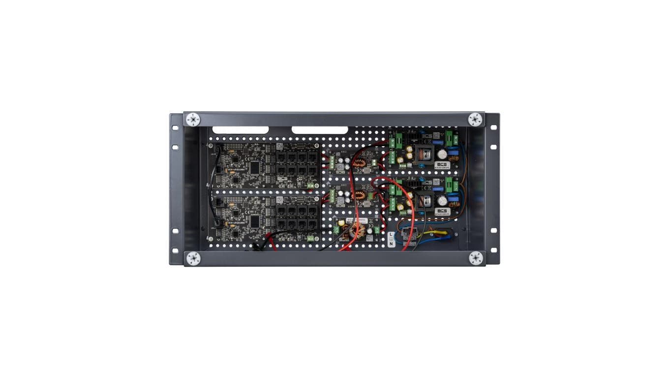 Zestaw do zasilania buforowego 17 odbiorników PoE (w obudowie RACK 5U) BCS-UPS/IP16Gb/E-S/RACK5U