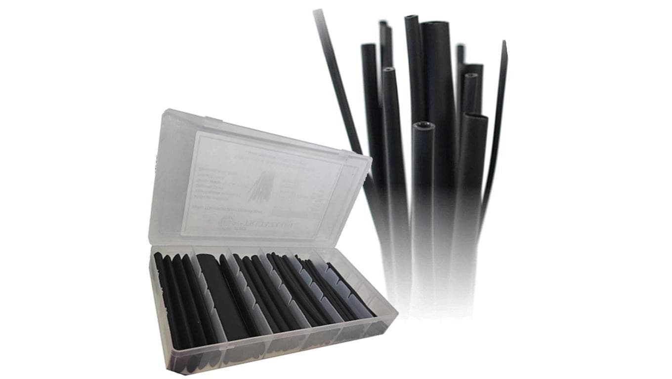 Zestaw rurek termokurczliwych RT-BOX100-10CZ czarny 100 szt.