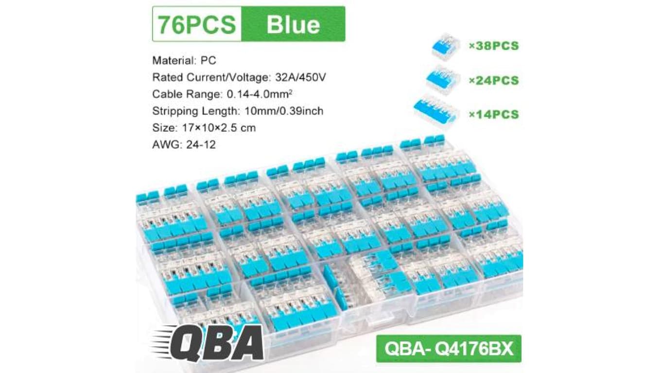 Zestaw szybkozłączek elektrycznych Q4176BX 76szt