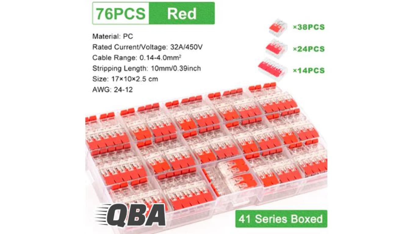 Zestaw szybkozłączek elektrycznych Q4176RX 76szt