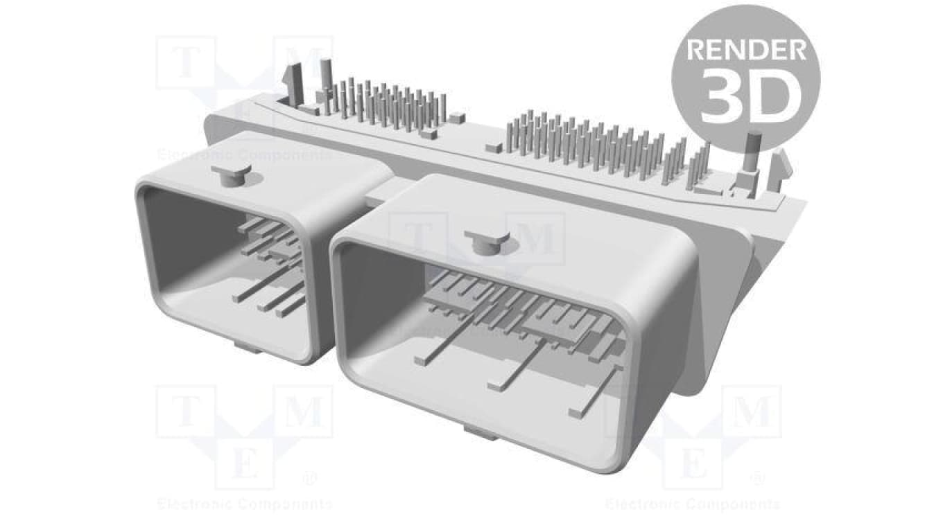 Złącze automotive gniazdo męskie CMC 6A 12A PIN 80(16+64) 502225-0801