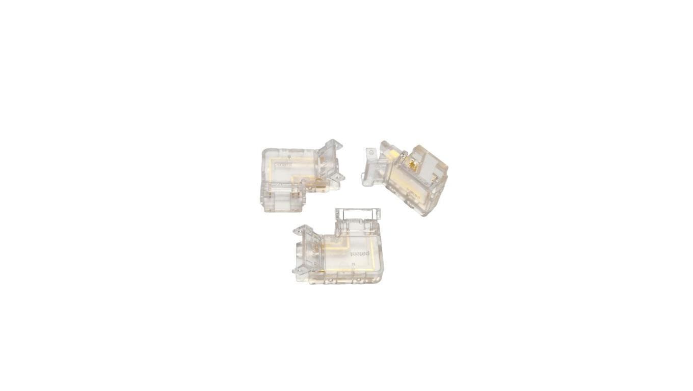Złączka LED COB 10mm 3 piny (CCT) , narożna 10szt