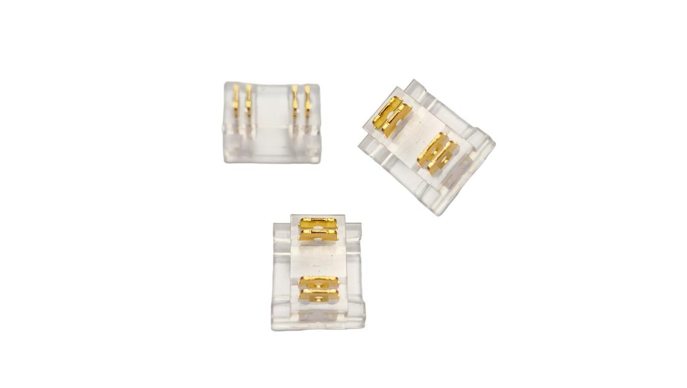 Złączka LED COB 10mm 4 piny taśma/taśma (RGB) 10szt