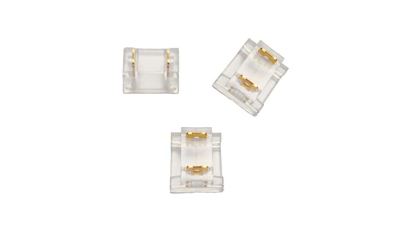 Złączka LED COB/SMD 10mm 2 piny taśma/taśma 10szt